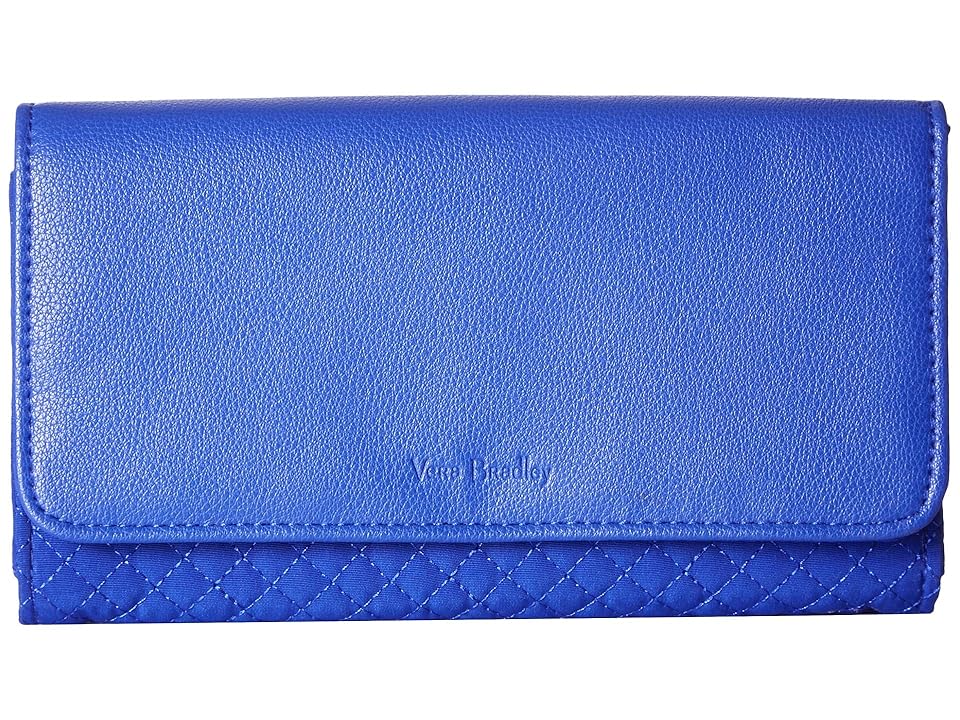 

Vera Bradley Iconic RFID Audrey Wallet (Gage Blue) Wallet Handbags