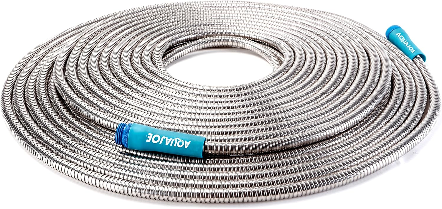 Aqua Joe AJSGH100 1/2Inch HeavyDuty, Puncture Proof KinkFree, Spiral