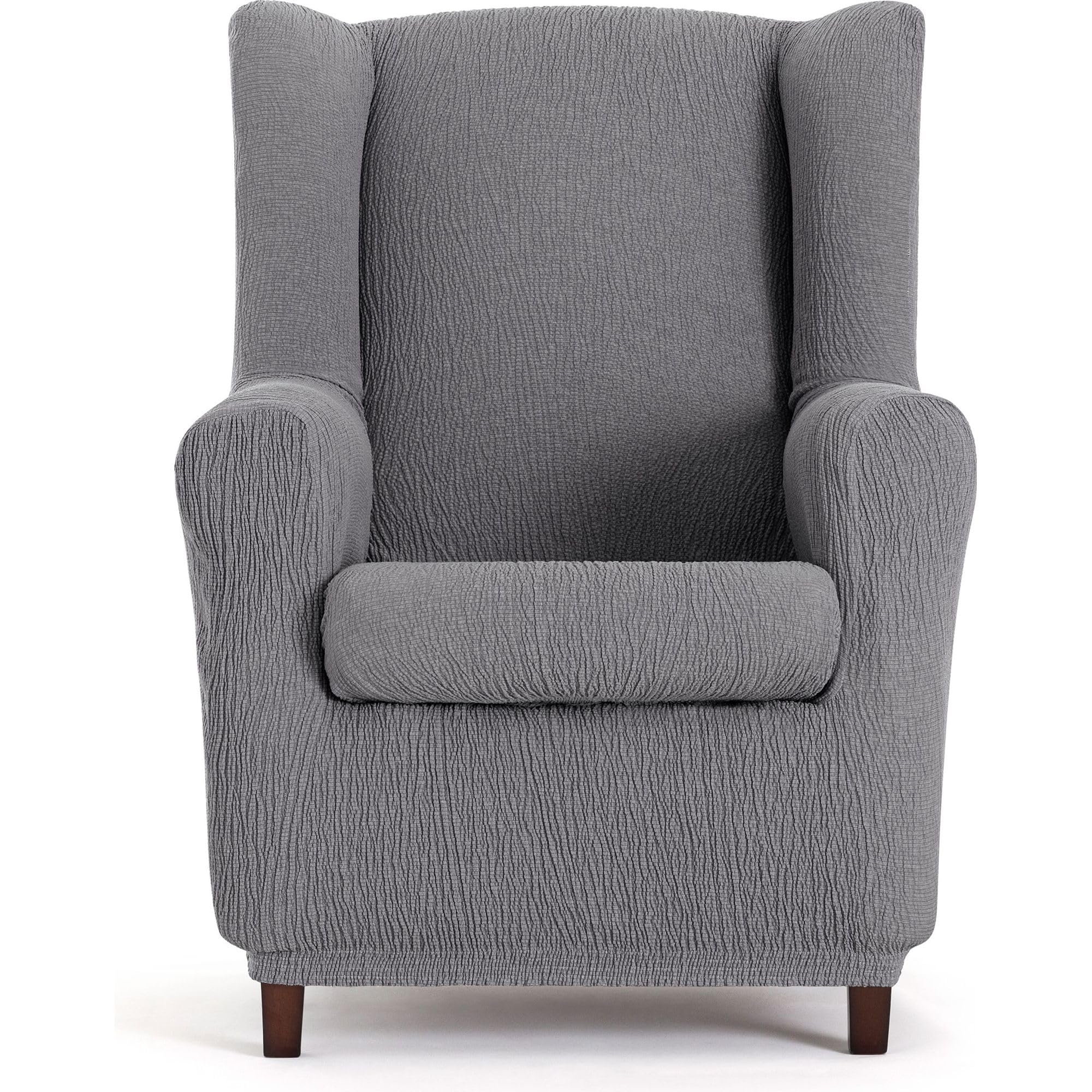 ECOMMERC3 Universal and versatile armchair cover – Grey armchair cover, easy to install for back, seat and arms