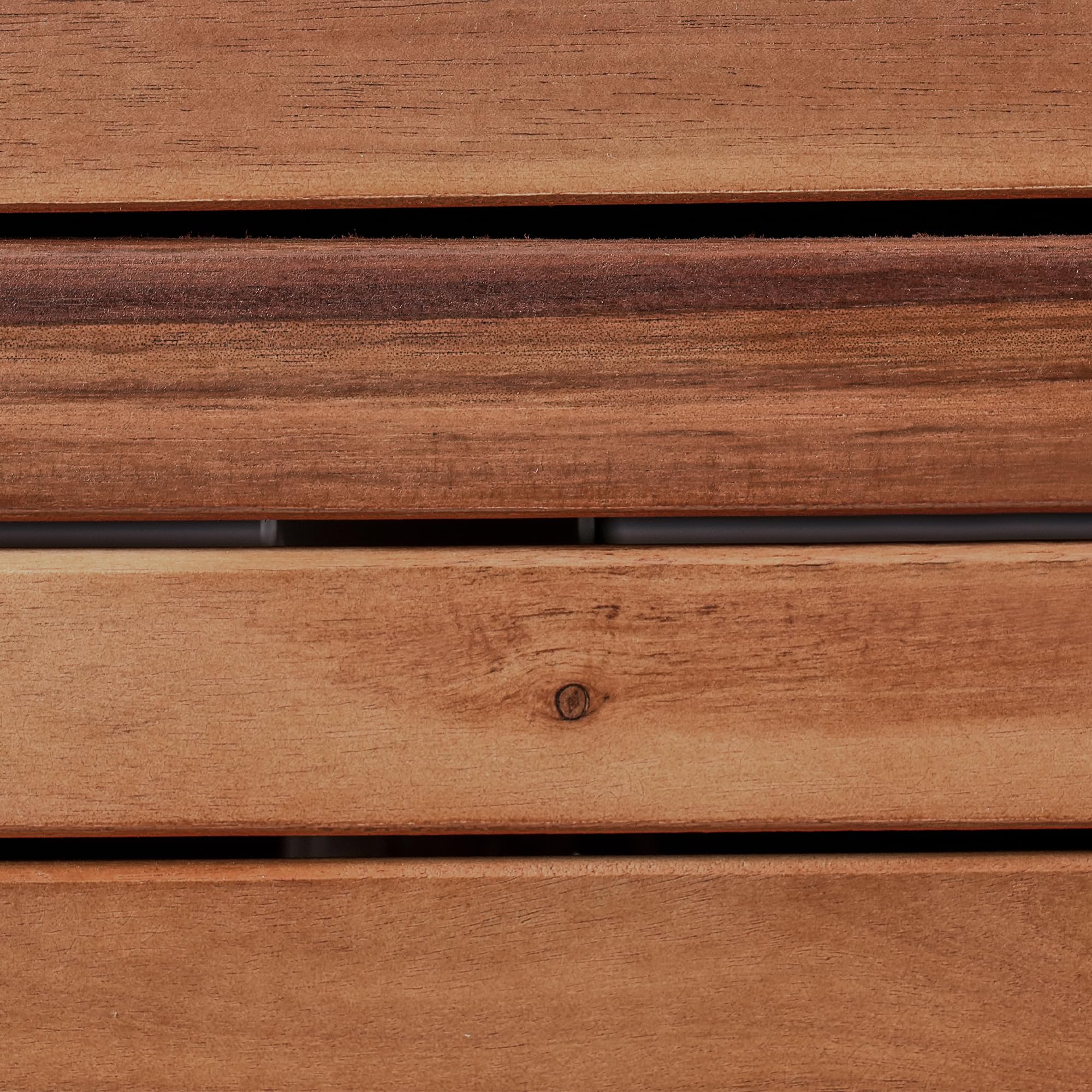Outdoor-Küchenschrank Akazienholz braun schmal 50x50x83 cm 1 Tür Brucoli