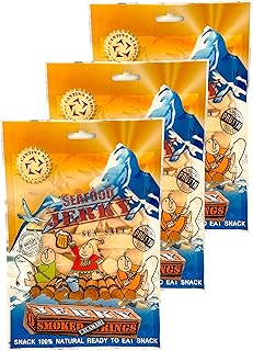 Cantina Star "Smoked Rings" Calamari Jerky, 80g, Pack of 3
