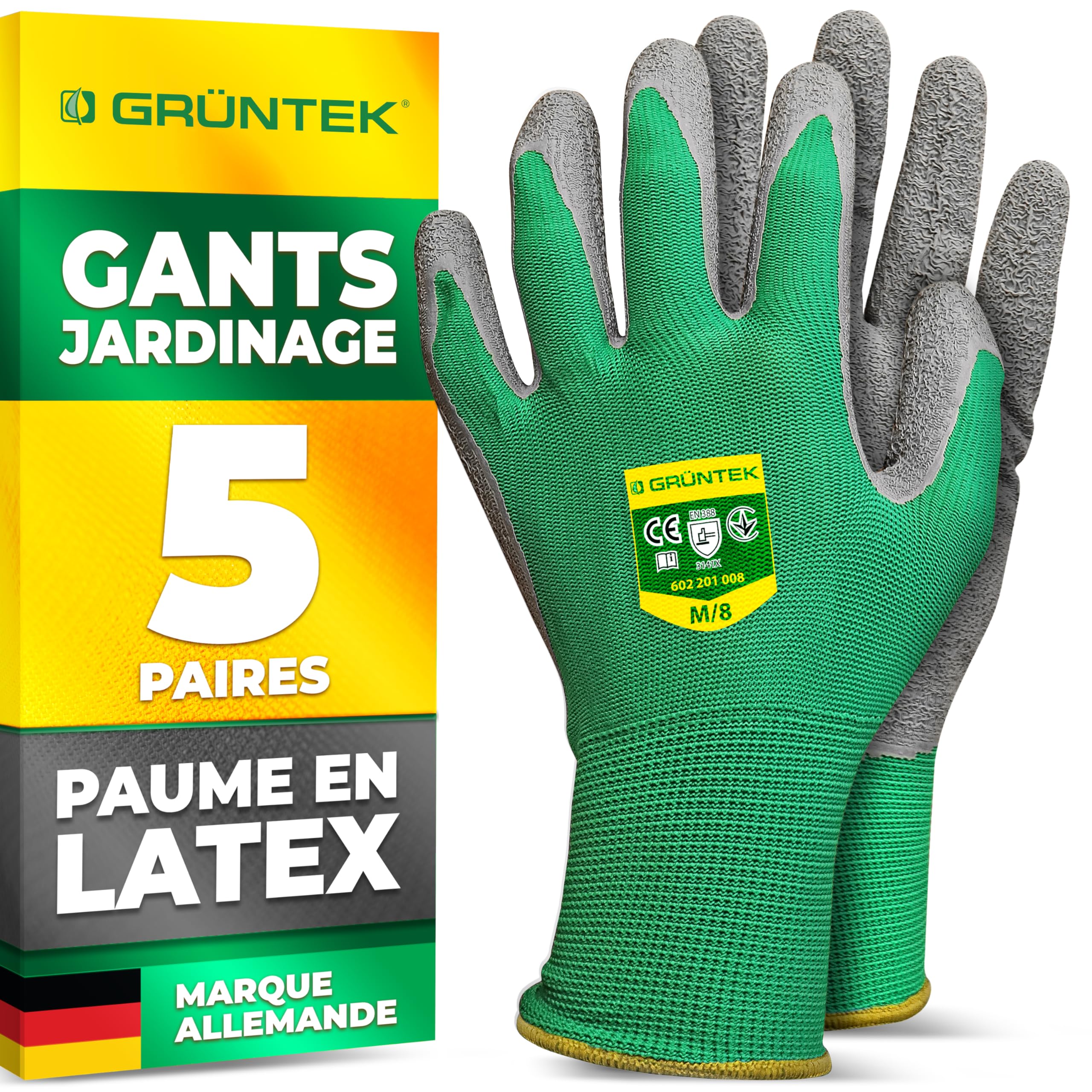 grüntek gants jardinage 5 paires