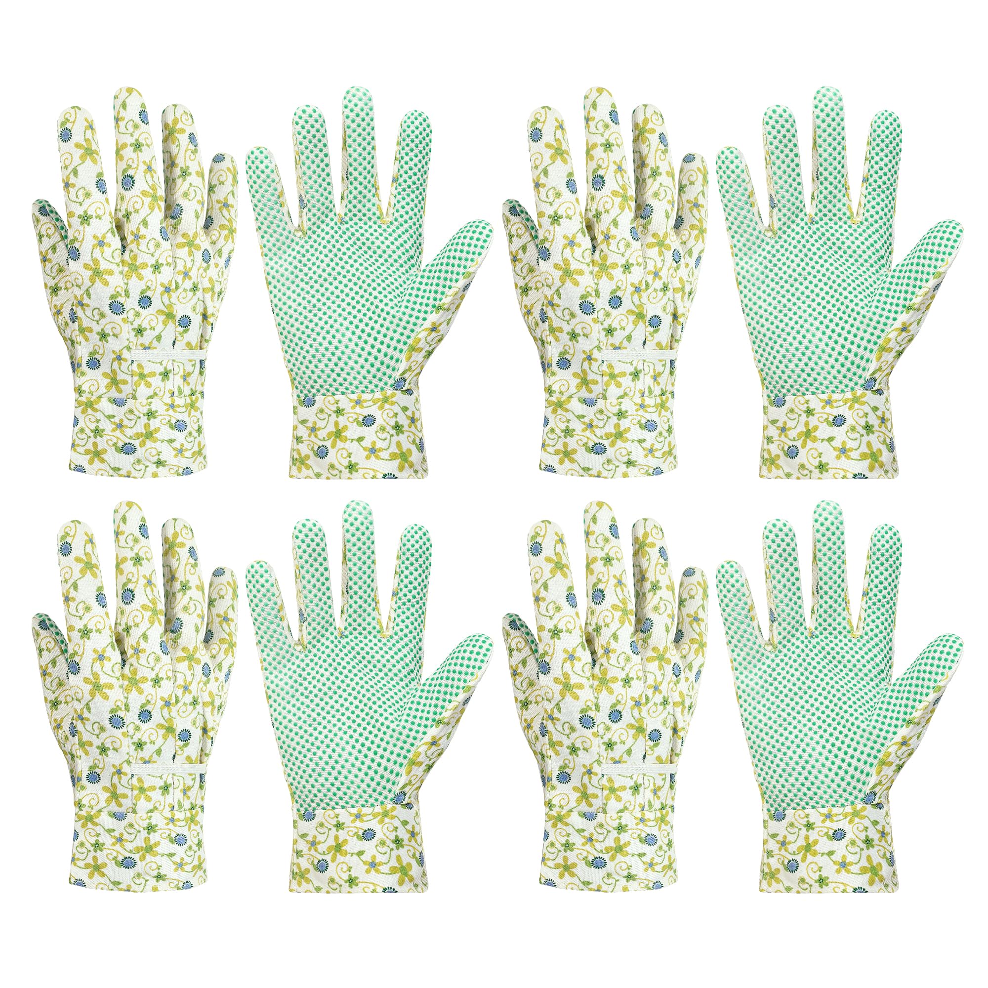 HANDLANDY 4 Pairs Cotton Jersey Gloves