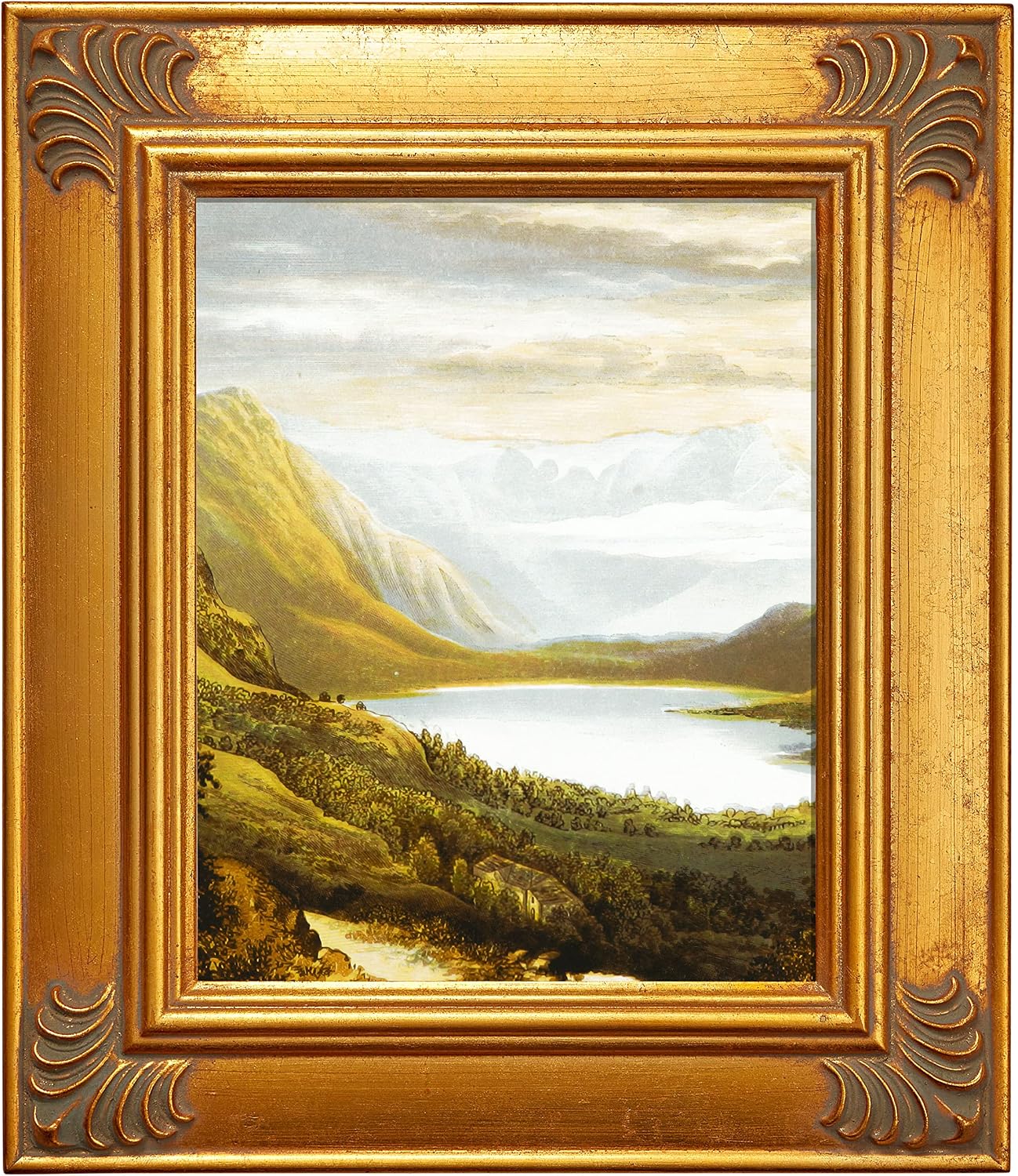 Craig Frames Plein Air Wooden Art Picture Frame, 8x10 Inch, Gold