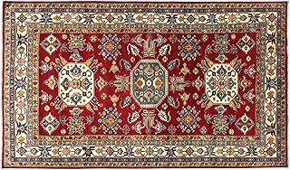 Afghan Kazak Fine Tappeto 170x270 Cucito a mano Rosso Geometrico