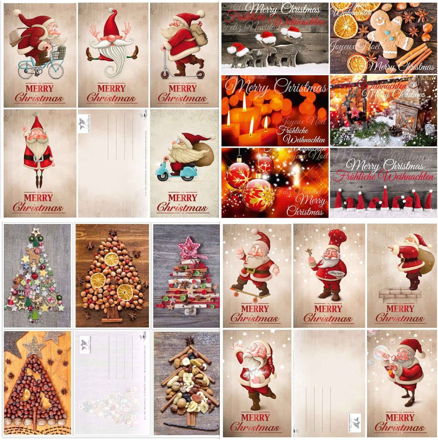 Set Di 50 Cartoline D'Amore | Cuori, Matrimonio, DIN A6 14.8x10.5cm - Foto 5