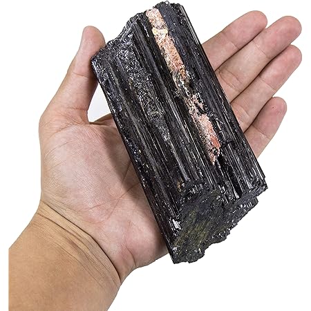 Rock Paradise 1 (ONE) Large Black Tourmaline Rod - Powerful Energy - Over 1/2 lb from Brazil Exclusive COA