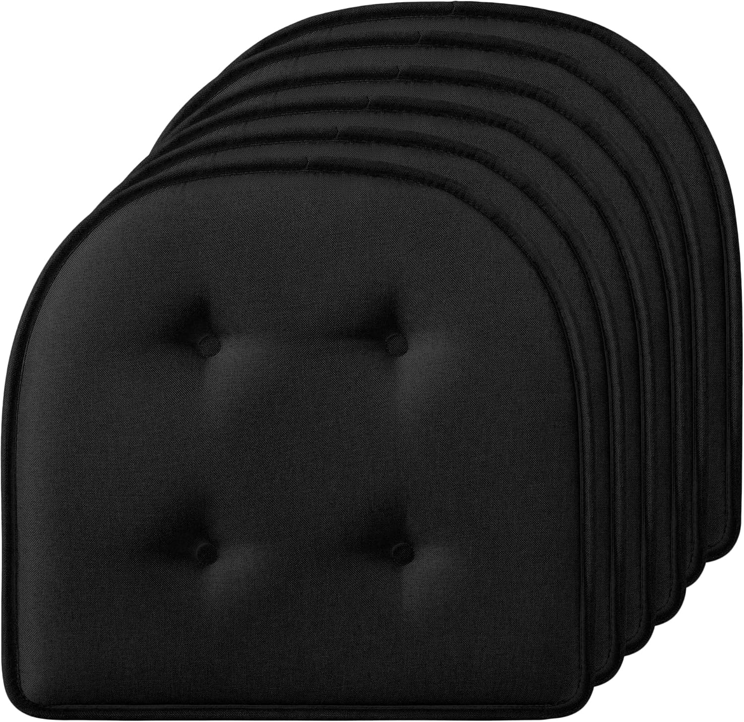 LOVTEX Chair Cushions for Dining Chairs 6 Pack, Non Slip Chair Pads for