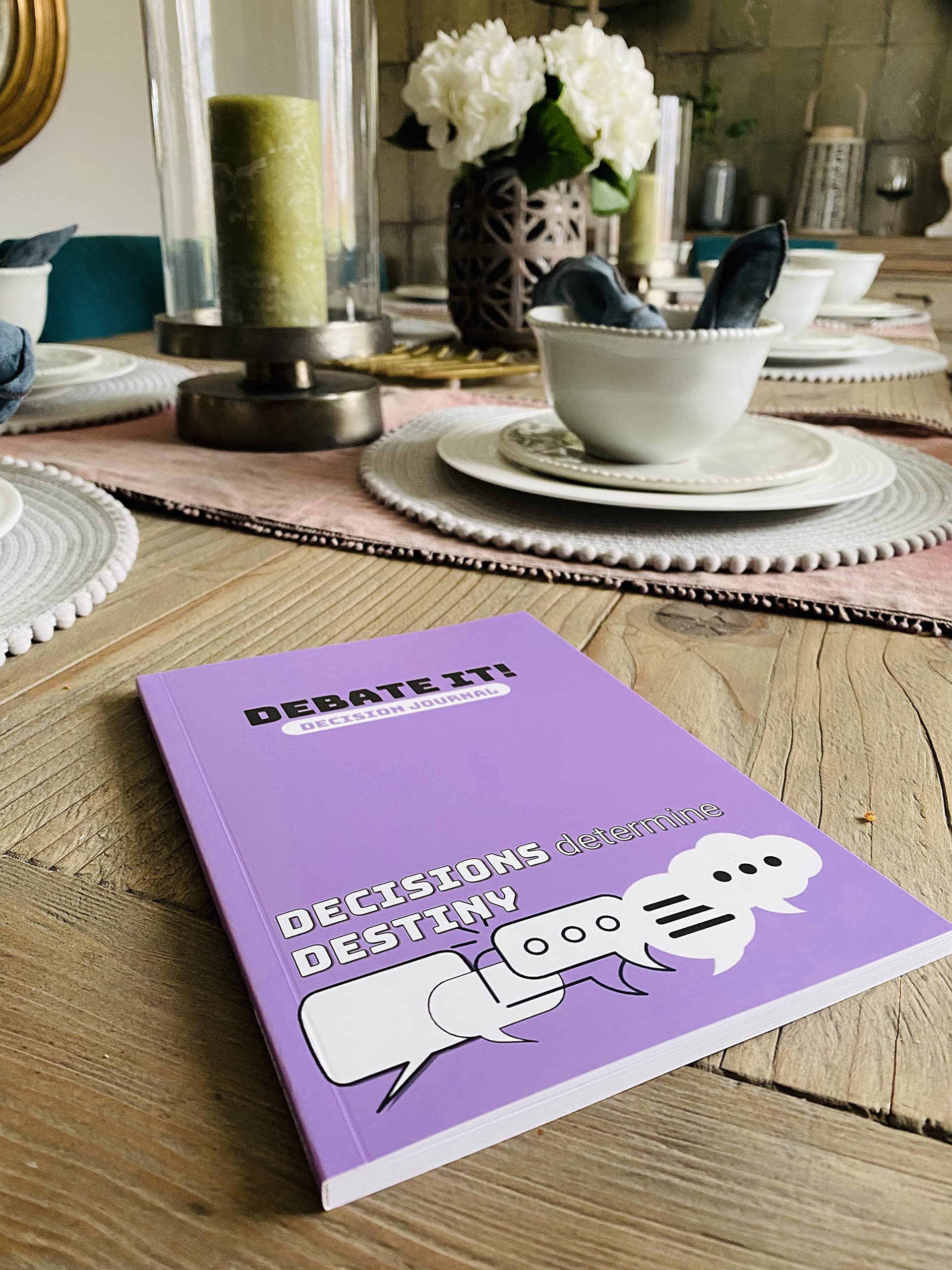 Debate It! - Decision Journal | Make better decisions | Self Improvement | Structured and logical method | Decide your destiny | Resolutions | Adults & Kids