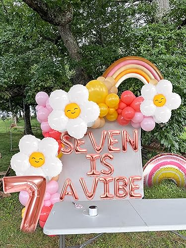 Miniatura 7 de Seven is a Vibe - Decoración de fiesta de cumpleaños de Seven is a Vibe Cake Decor Seven is a Vibe - Letrero de siete cumpleaños para decoración de