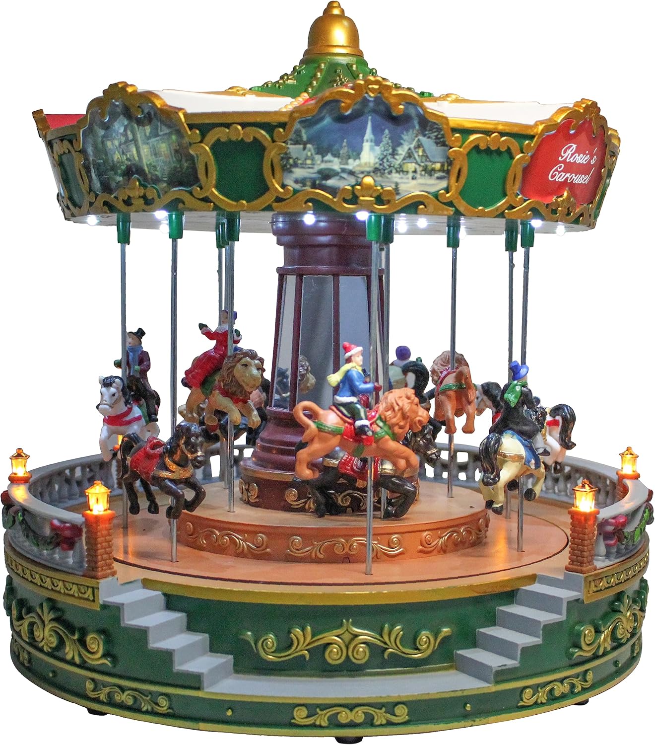 Skyant Christmas Carousel Decoration, 14inch Large Size