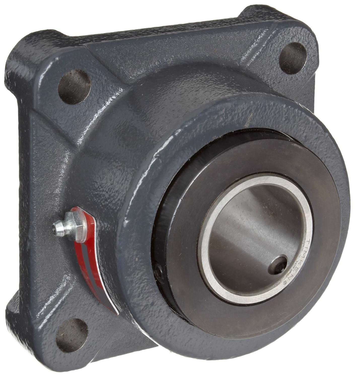 Browning FBE920X2 Heavy-Duty Flange Unit, 4 Bolt, Set Screw Lock, Regreasable, Contact and Flinger Seal, Cast Iron, Inch, 2" Bore, 4-3/8" Bolt Hole Spacing Width, 5-5/8" Overall Width