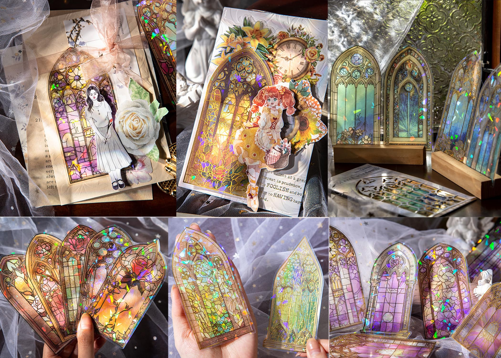 Autocollants Réfléchissants à Paillettes Argentées 3D Pour Nail Art, Décalcomanies