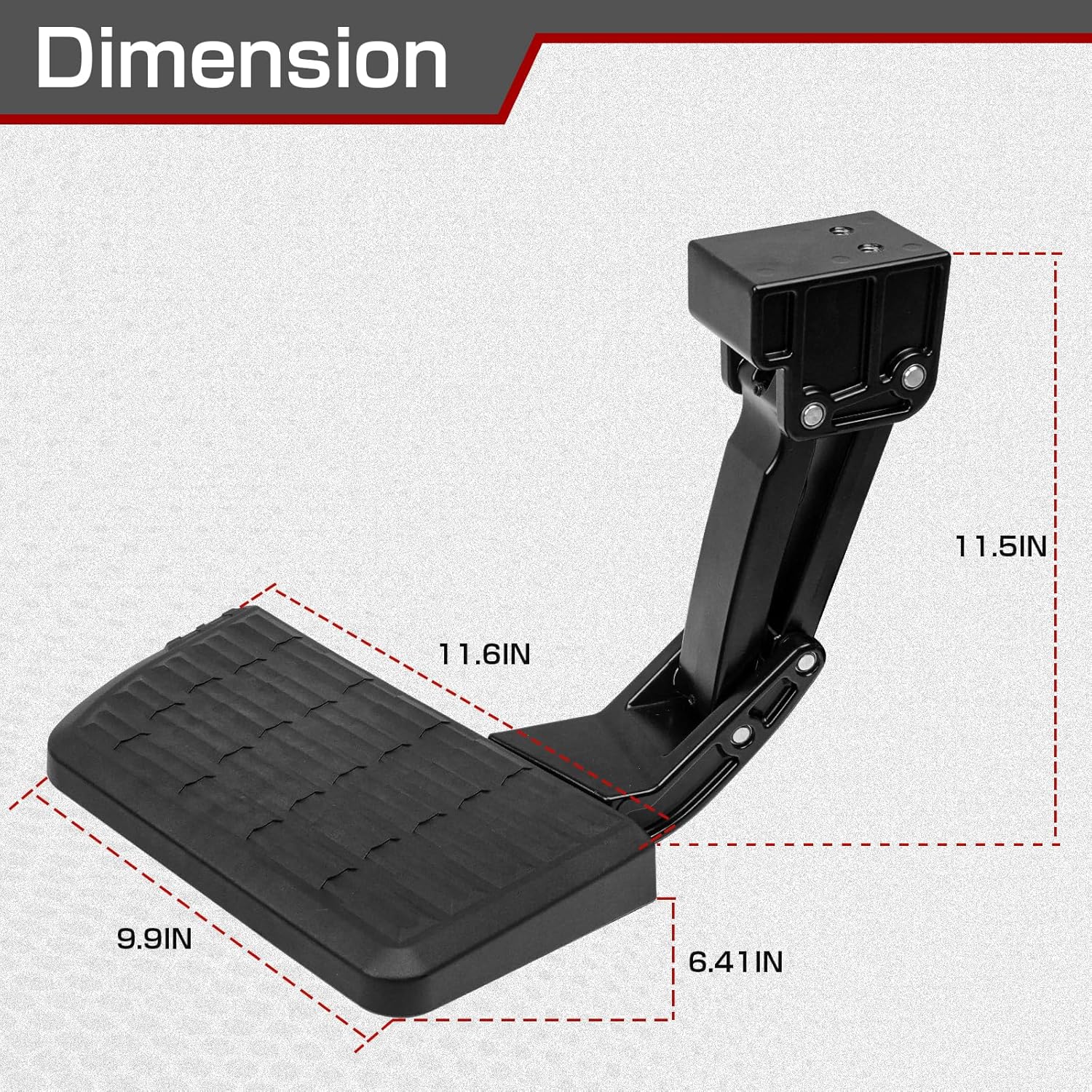 Upgrad Bed Step Truck Rear Folding Step Rear Retractable Bumper Tailgate Step Compatible with Toyota Tundra 2022 2023 2024 2025 Replacement for PTS30-34000