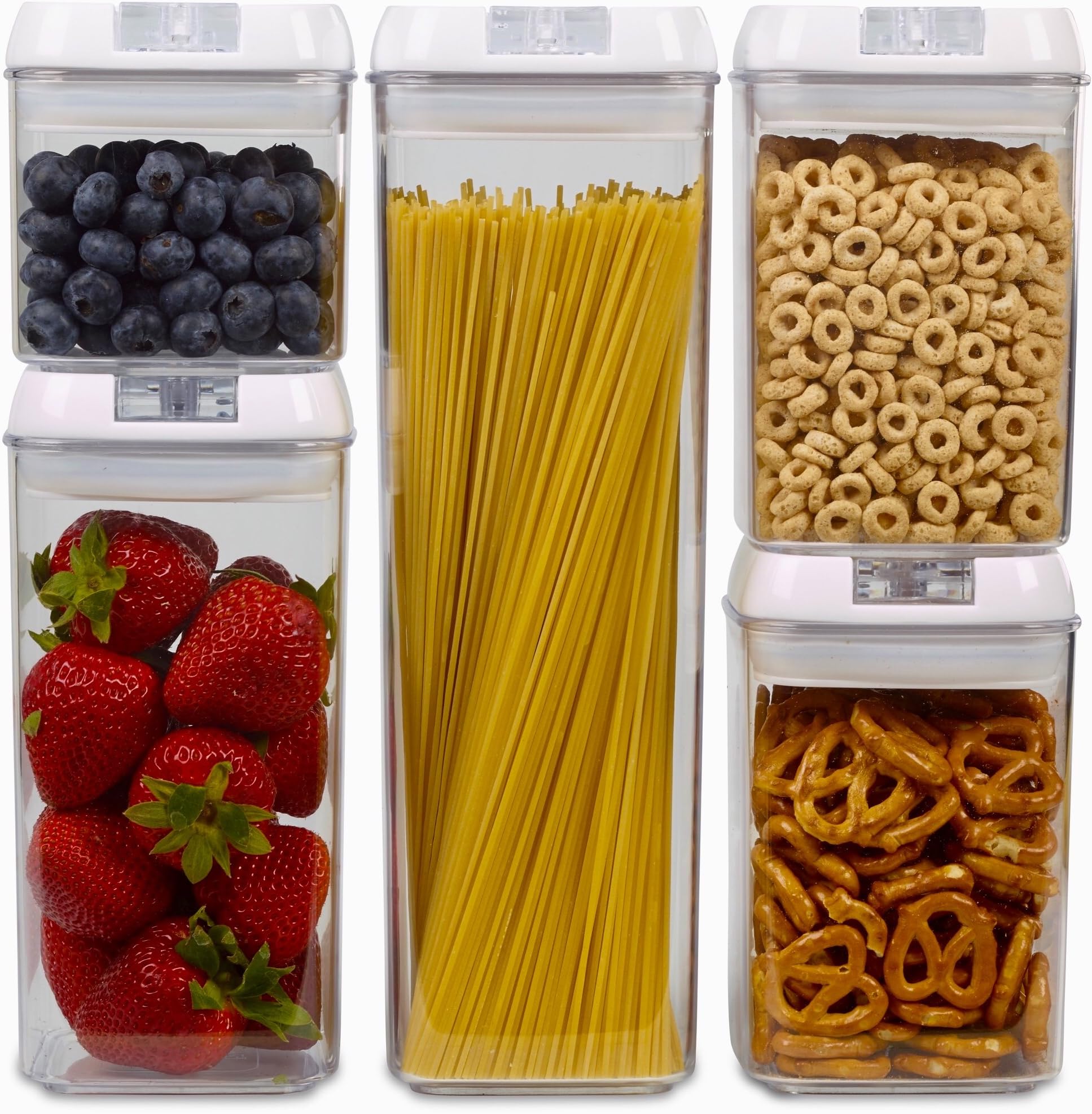 1790 Dry Food Storage Containers - AirTight Containers (5 Pack)