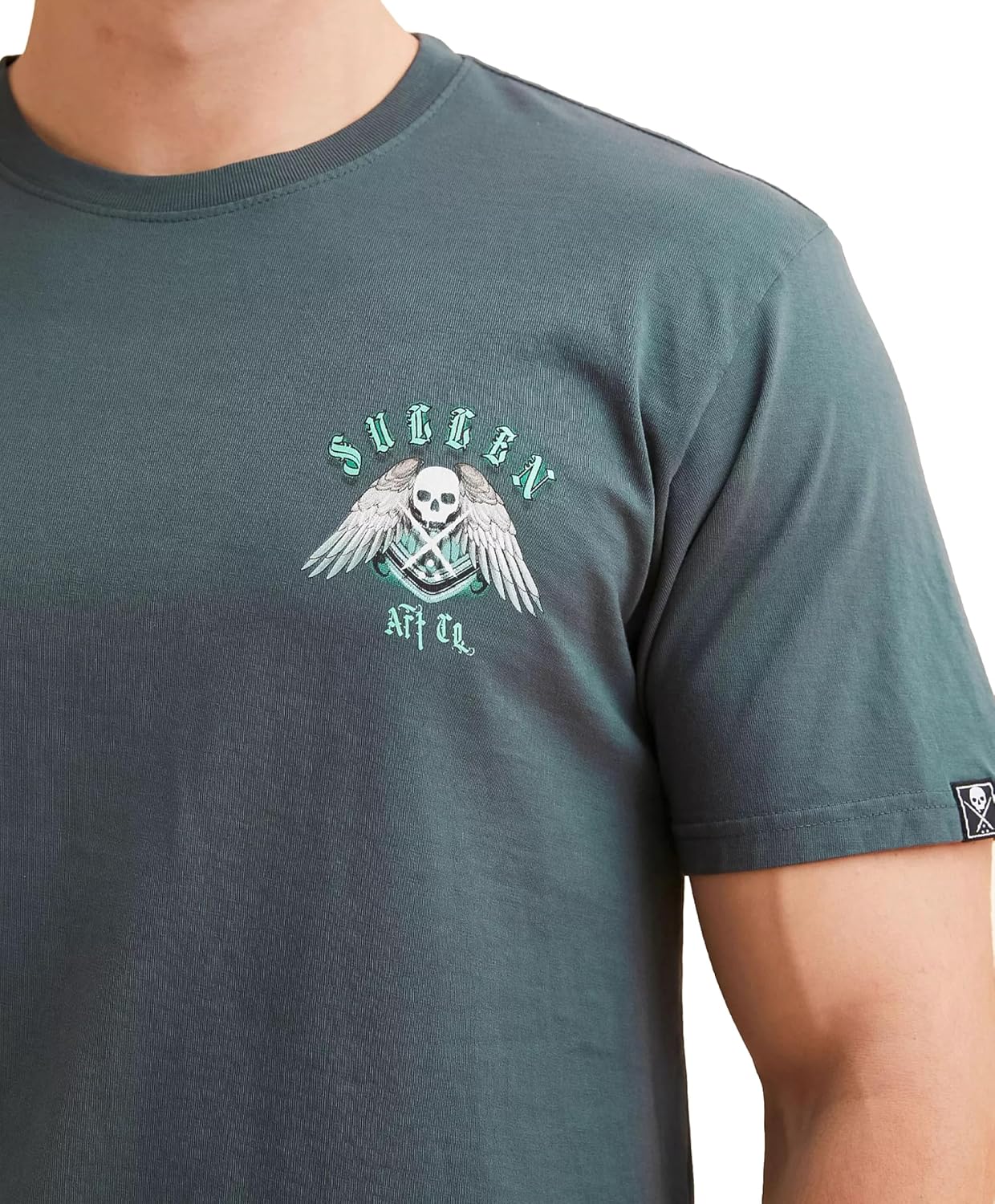 Sullen Men's Athena Tattoo Lifestyle Graphic Premium Short Sleeve Spruce Tee