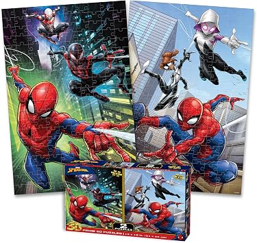 Prime 3D Marvel Spider-Man, 200-Piece 3D Jigsaw Puzzle, 12x18