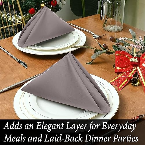 Vista 75 de Ruvanti Servilletas de algodón 12 unidades, servilletas de tela suaves y cómodas, servilletas de lino de calidad hotelera de lujo – Servilletas