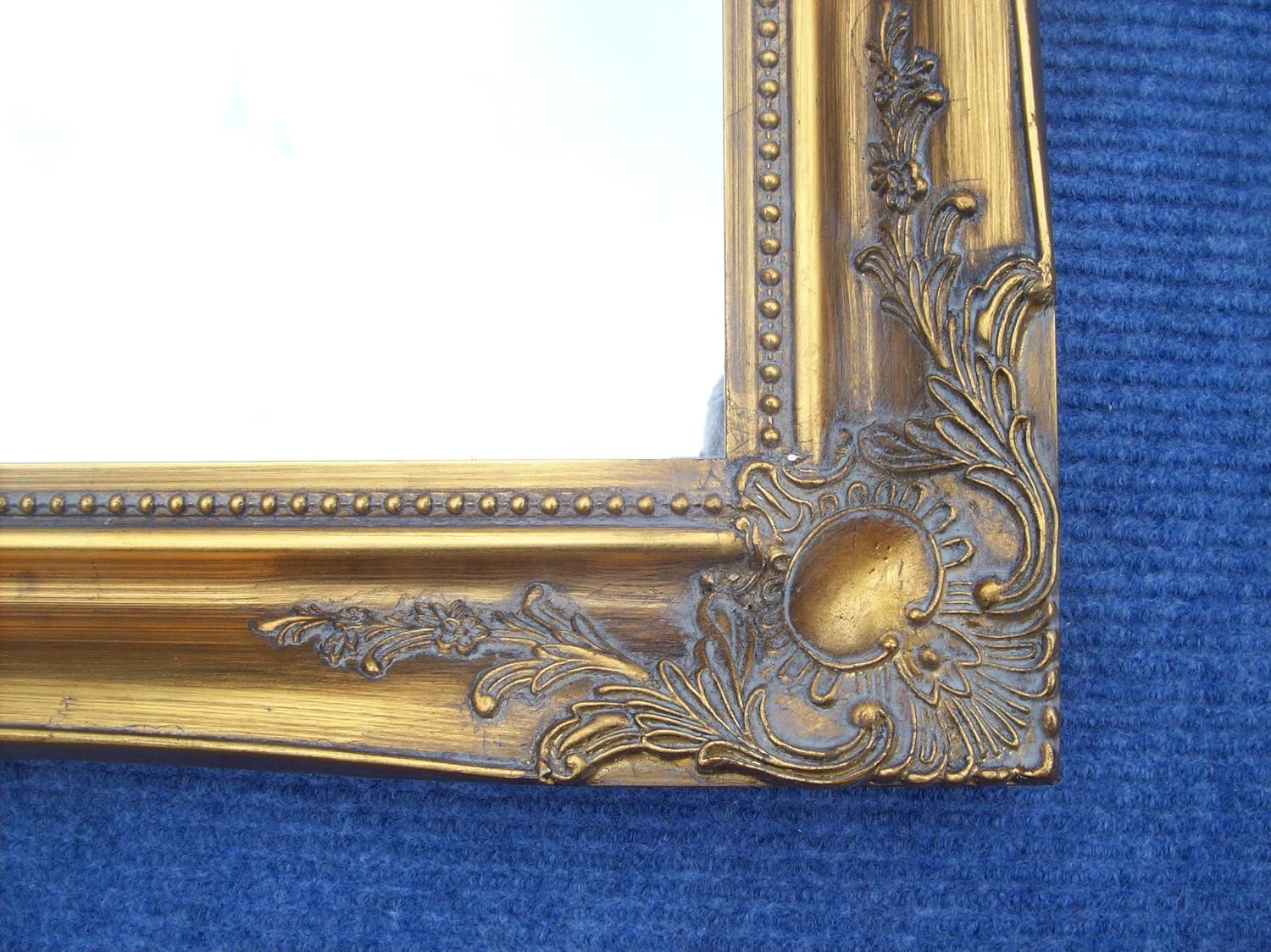 Flash Deals - 70% OFF Antique Gold Extra Large Shabby Chic Vintage Style Wall Mirror - Overall Size 30 X 42 (75cm X 105cm)