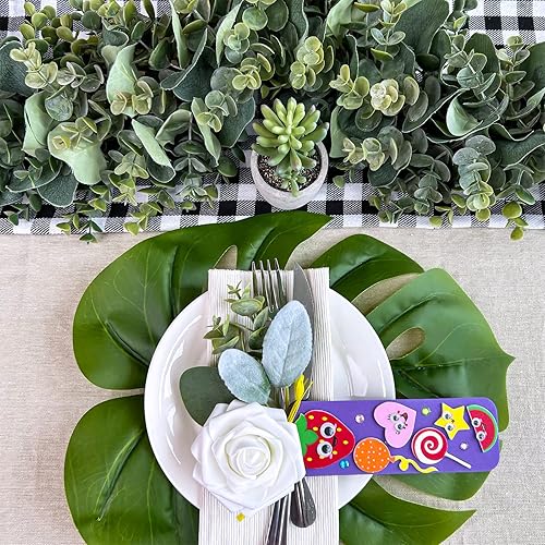 Miniatura 9 de Winlyn Juego de 36 juegos de manualidades de verano, marcapáginas caprichosas, decoraciones de arte, juegos de frutas, golosinas, animales, sol,