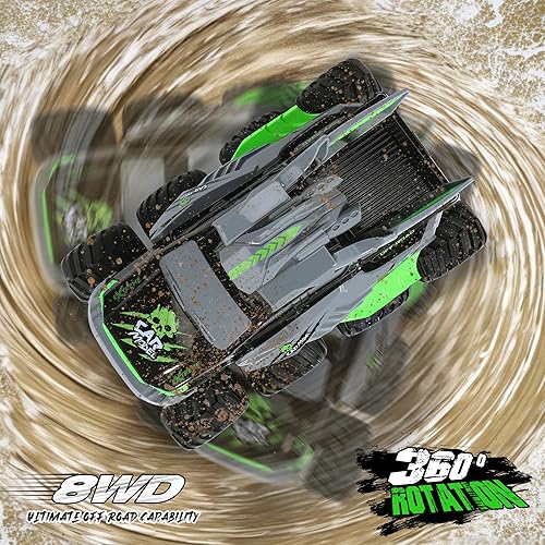 Miniatura 5 de YOLOPLUS+ Auto de control remoto anfibio 8WD RC Monster Truck, 2.4GHZ 116 impermeable, todo terreno, todoterreno, juguetes de piscina, regalos para