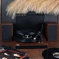 Vista 7 de Sharp RP-TT70 Tocadiscos de vinilo: Tocadiscos Bluetooth dual de 3 velocidades de 12 pulgadas con altavoces estéreo