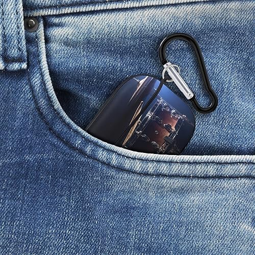 Miniatura 8 de Estuche con estampado de percusión para Airpods Pro (21 generación) con llavero, funda protectora completa a prueba de golpes, funda rígida de
