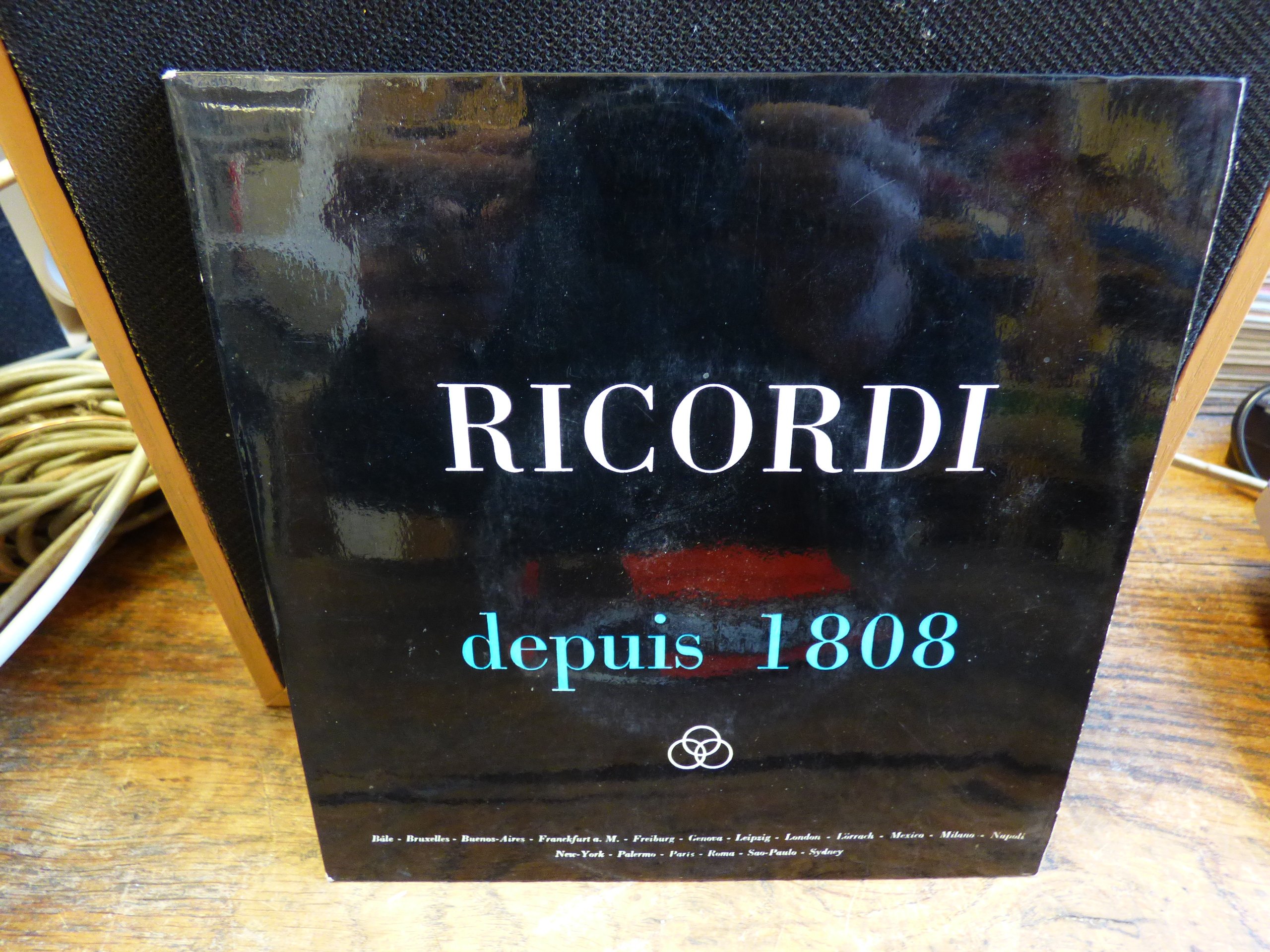 ricordi depuis 1808 - disques ricordi An I (1959) - premier catalogue sonore - disque Ricordi 45 G 000