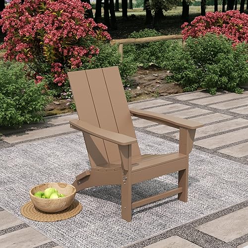 Miniatura 2 de WO Home Furniture - Silla Adirondack plegable de polietileno de alta densidad para todo tipo de clima, resistente a los rayos UV y a la