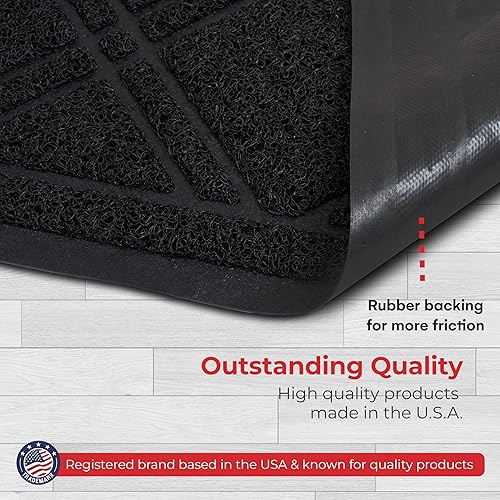 Miniatura 15 de SlipToGrip- Tapete universal de entrada, antideslizante, duradero y lavable- Tapete de bienvenida p/interior/exterior/entrada, malla Duraloop, Verde