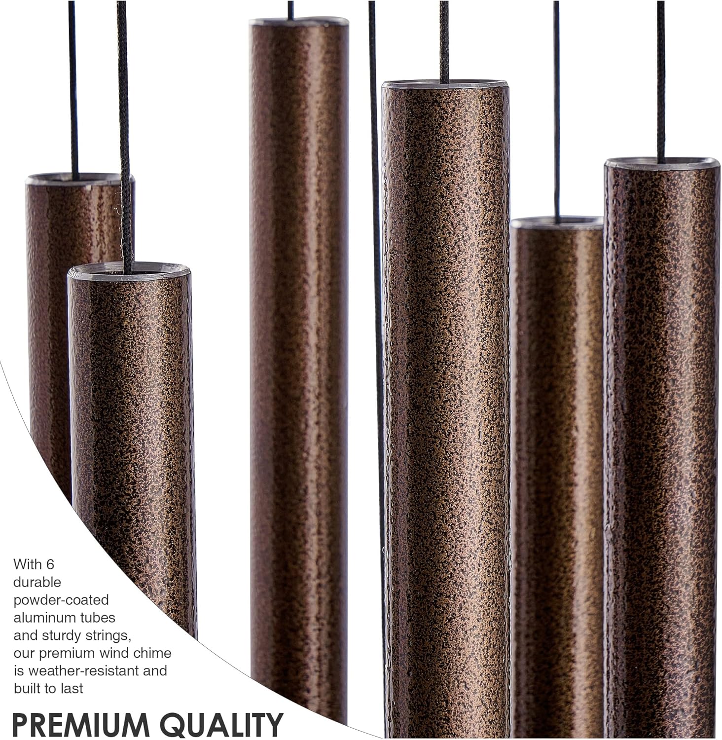 Wind Chimes for Outside Deep Tone - 38'' Wind Chimes Outdoor Clearance, Deep Tone, Windchimes Outdoors, Memorial Gift, Sympathy Gift, Garden Patio, Home Décor, Bronze