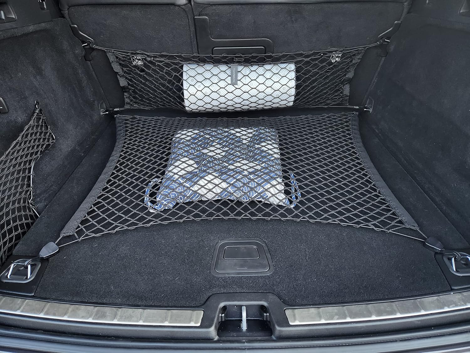 Floor + Envelope Style Automotive Elastic Trunk Mesh Cargo