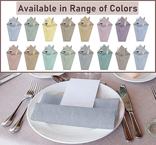 Miniatura 7 de Ruvanti Paquete de 12 servilletas de tela, servilletas de cena de 18 x 18 pulgadas, servilletas suaves y reutilizables, servilletas duraderas