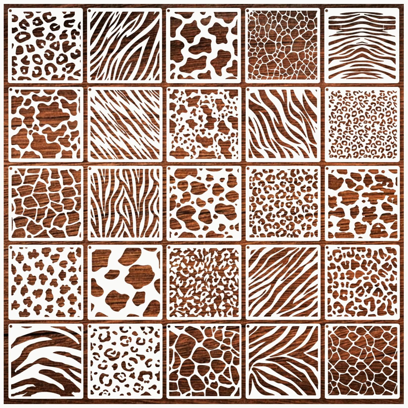 Leopard Stencil Cheetah Stencil Animal Cow Print Plastic