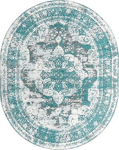 Miniatura 77 de Rugs.com - Alfombra de la colección Monte Carlo, alfombra de 4 x 6 pies de color azul medio perfecta para salas de estar, comedores grandes y