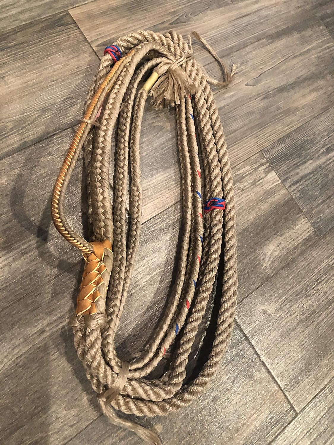 Bull Rope Tan Poly Pro 9x7 RH 7/8" x 1" - EPT Bull Ropes Bull Riding Rope 16'