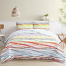 Quilted Bedspread for Bed 135 cm (235 x 270) Printed – Lightweight and Breathable Bedspread for Summer and Transition – Cotton and Polyester – Includes 2 Pillowcases (50 x 70) – Round Tip Finish (Cape