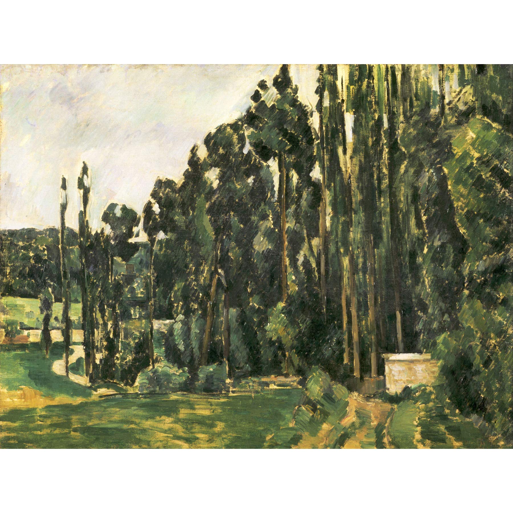 Paul Cezanne Poplars Large Art Print Poster Wall Decor Premium Mural