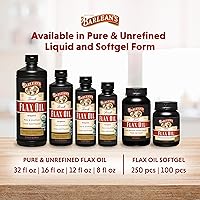 Vista 7 de Barlean's - Cápsulas blandas de aceite de lino con 1,650 mg de ácidos grasos ALA Omega-3 para mejorar la salud del corazón, sin OMG, sin gluten, 250