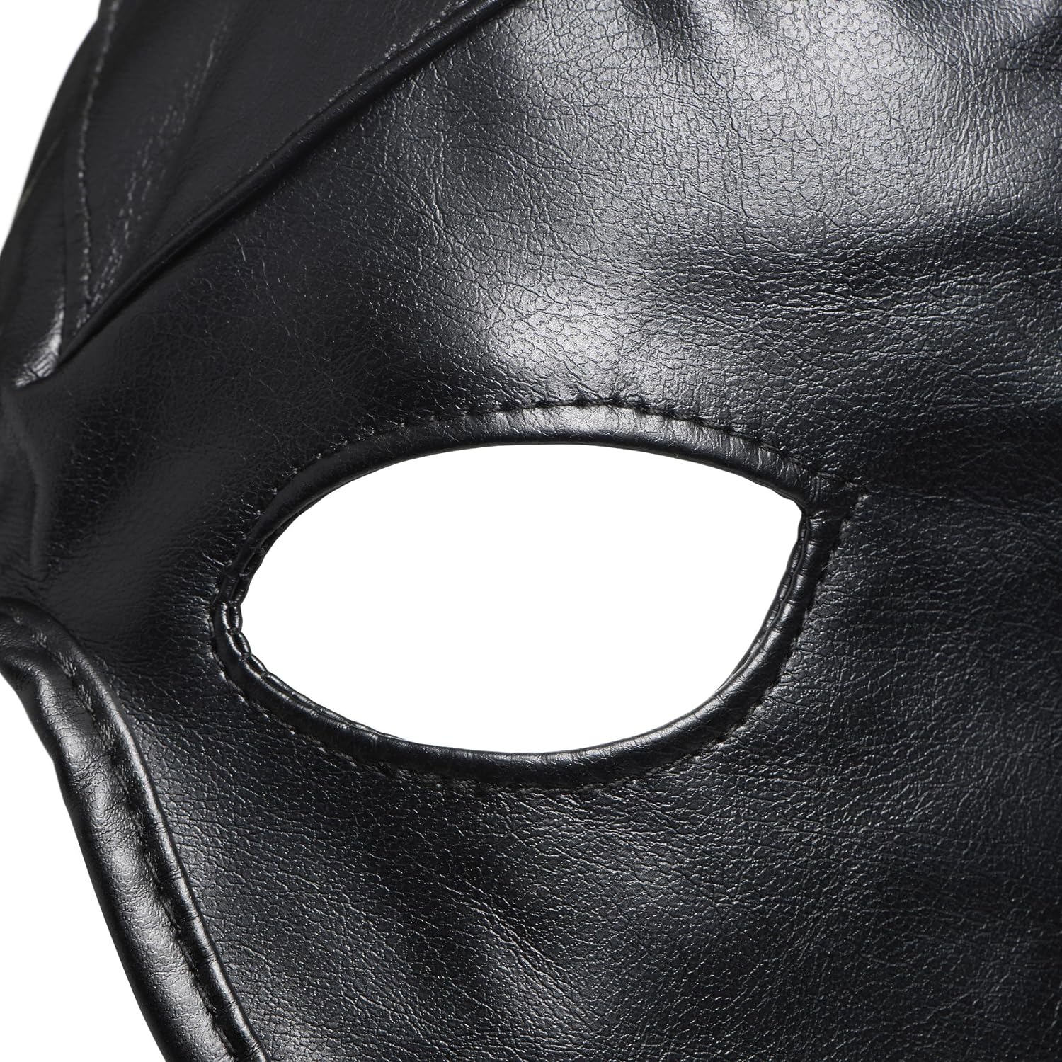 Master Series Sex Bondage Hood With Horns. BDSM Mask And Sexy Fetish Cosplay Fantasy Costume for Women, Men & Adult Couples. Machine Washable, Vegan Leather, Black, One Size Fits Most