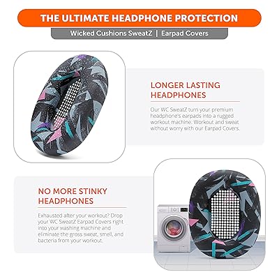 Wicked Cushions Earpads & Sweat Covers For Sony WH1000XM5 Headphones - Blue