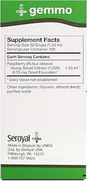 UNDA Gemmo Therapy Rubus Idaeus, 4.2 fl. oz.