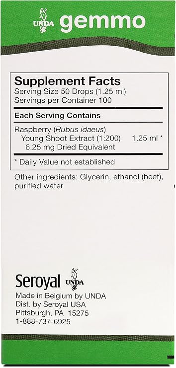 UNDA Gemmo Therapy Rubus Idaeus, 4.2 fl. oz.