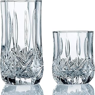 Brighton 16-Piece Assorted Glass Tumbler Set
