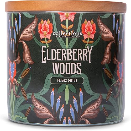 Miniatura 6 de Colonial Candle Vela perfumada en tarro de pan de jengibre especiado, colección Holiday Deco, 3 mechas, marrón, 14 onzas, hasta 60 horas de