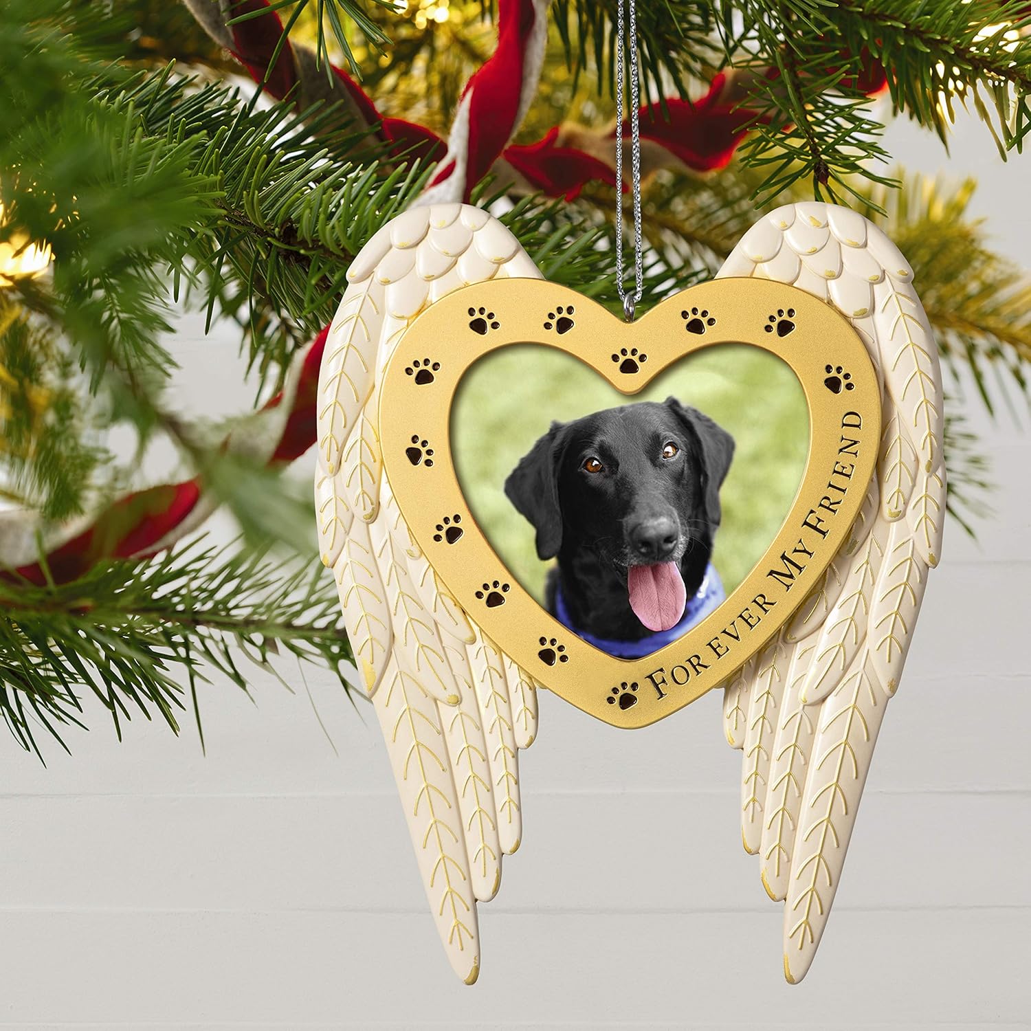 Hallmark Keepsake Christmas Ornament 2020 Forever My Friend Pet Memorial Metal Photo Frame
