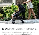 KikkaBoo Beetle Strolling Chair, Stroller, Up to 22 kg, Folded, Lightweight, Compact, Black - 5