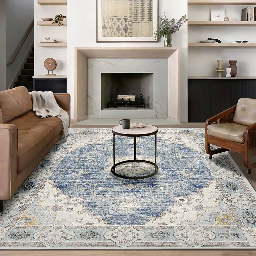 ラグ・カーペット peanuts&co Mr BEER HAND MADE RUG Amazon.com: meejou Rug 9x12 with Vintage Floral Printed