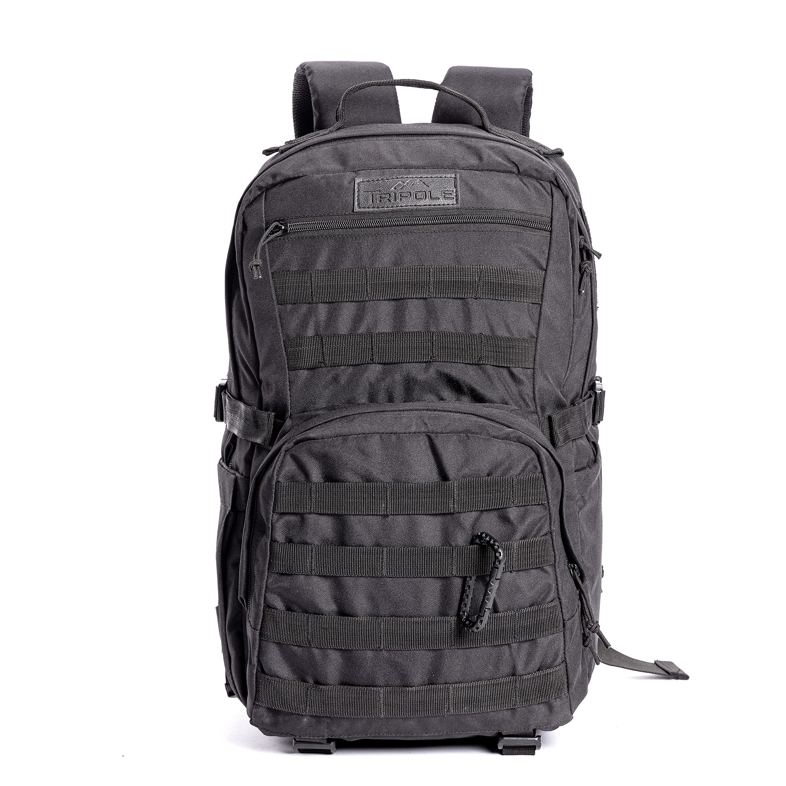TripoleCaptain 25 Litres Tactical Backpack With Molle Webbing And Carabiner