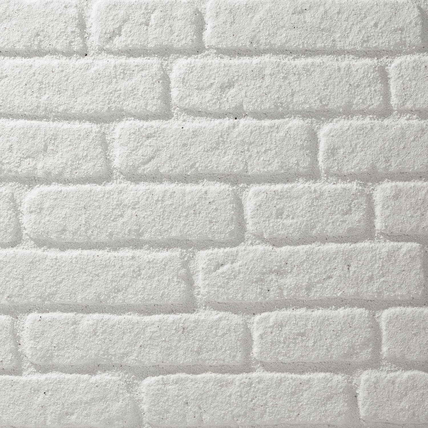 Wall!Supply 3D Wall Panels – Faux Brick, White – Lightweight Foam (EPS) – Wallpaper Alternative – Easy DIY Installation – 4 Pack, Covers 25.84 Sq Ft